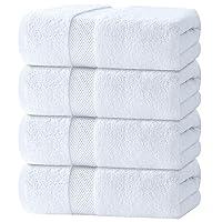 Algopix Similar Product 2 - White Classic Luxury Bath Towels Set of