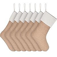Algopix Similar Product 13 - Sunshane Burlap Christmas Stockings