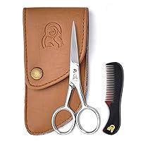 Algopix Similar Product 10 - Beard and Mustache Scissors With Comb