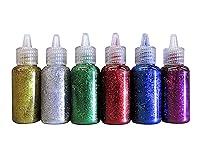 Algopix Similar Product 15 - BAZIC 6 Color Glitter Glue Set 20