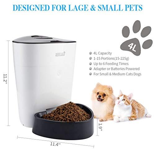 Algopix Similar Product 10 - ROMEKER Automatic Cat Feeder 4L Smart