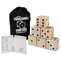 Algopix Similar Product 2 - Giant 35 Wooden Yard Dice with