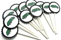 Algopix Similar Product 15 - Garbage Truck Cupcake Toppers Set of