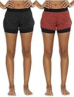 Algopix Similar Product 1 - icyzone Running Yoga Shorts for Women