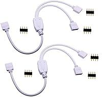 Algopix Similar Product 6 - TronicsPros 2pcs 4 Pin LED Splitter