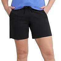 Algopix Similar Product 13 - Hanes Womens Jersey Pocket Shorts