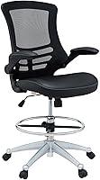 Algopix Similar Product 12 - Modway Attainment Vinyl Drafting Chair
