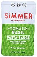 Algopix Similar Product 17 - SIMMER Organic Basil Tomato Pasta